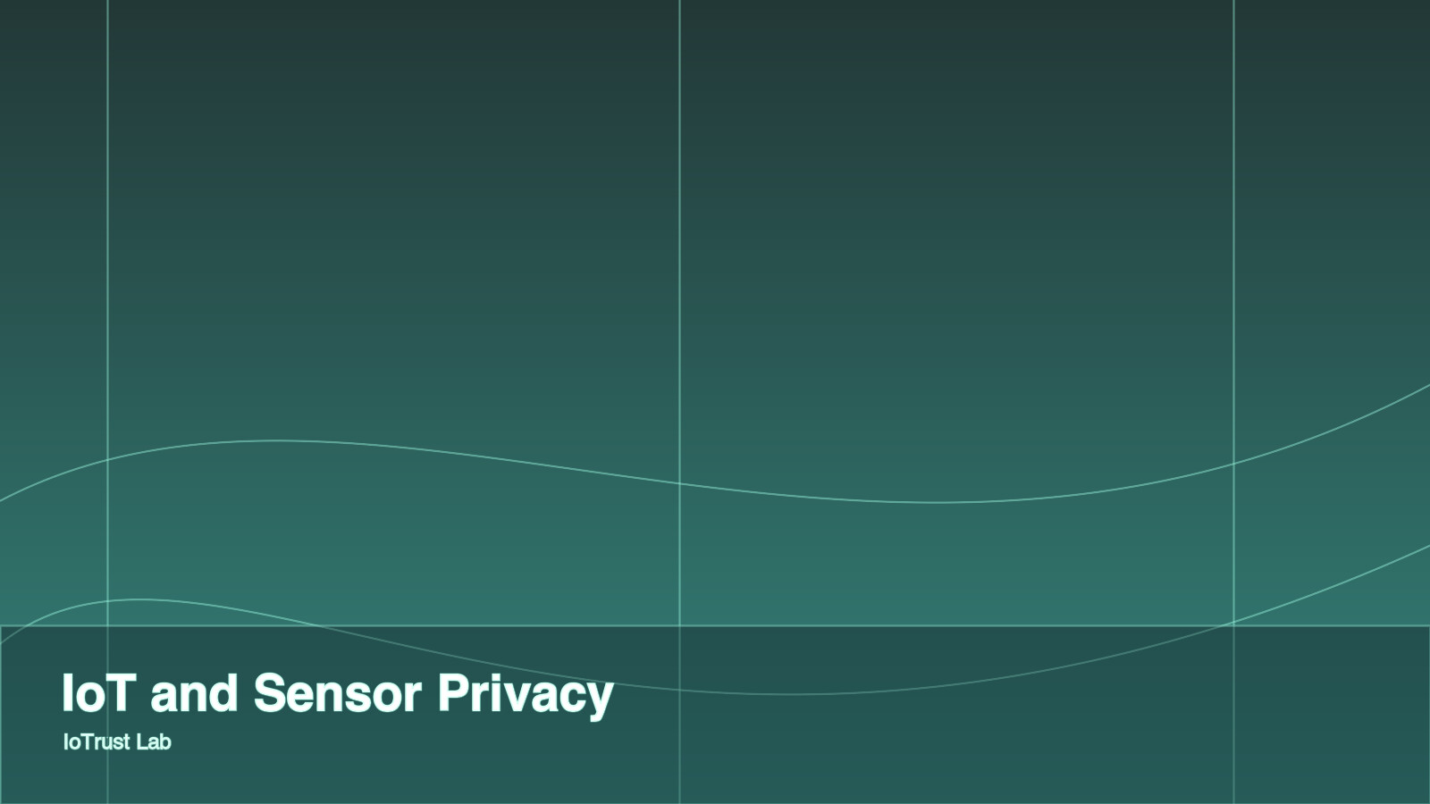 IoT & Sensor Privacy